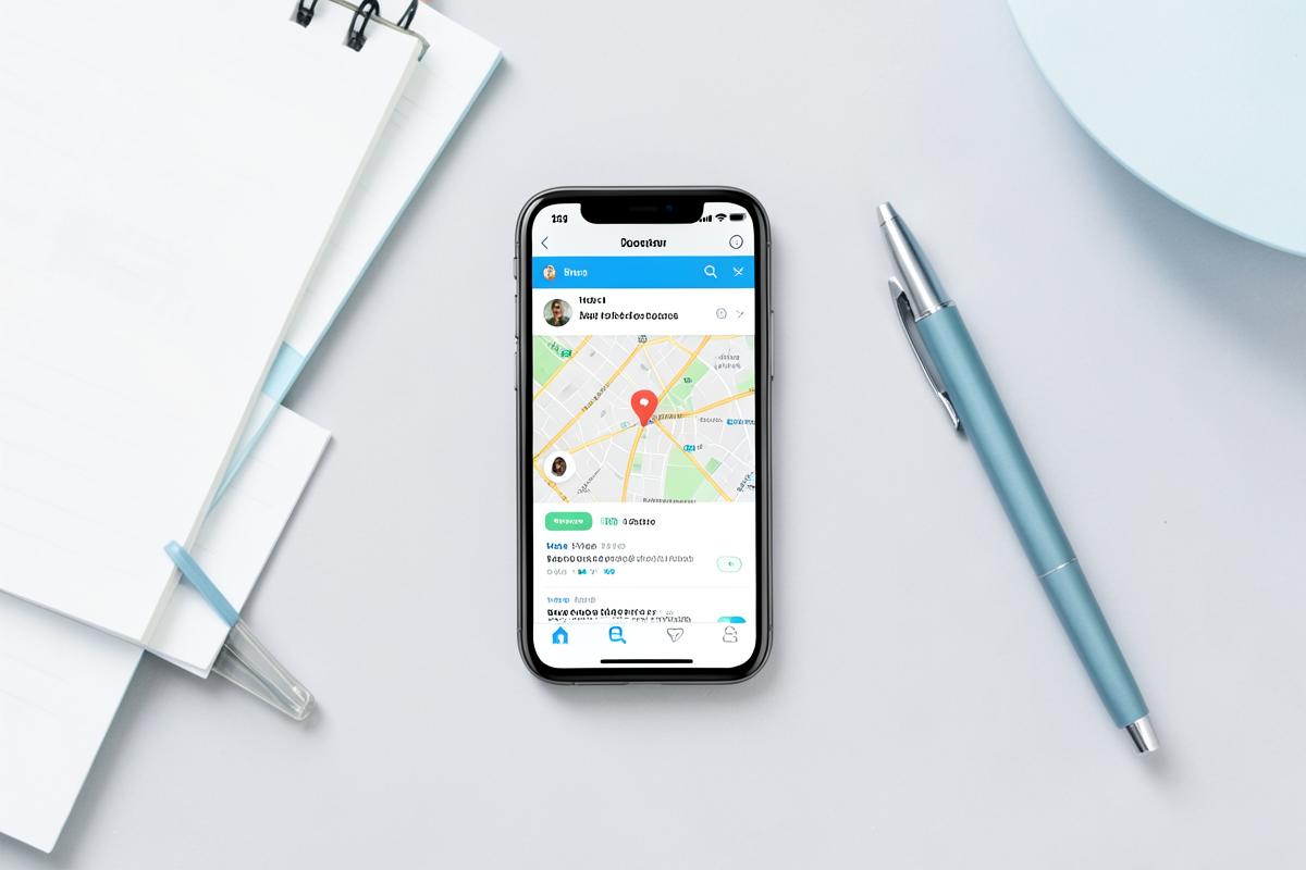 Fiche d'établissement Google consultée depuis un téléphone